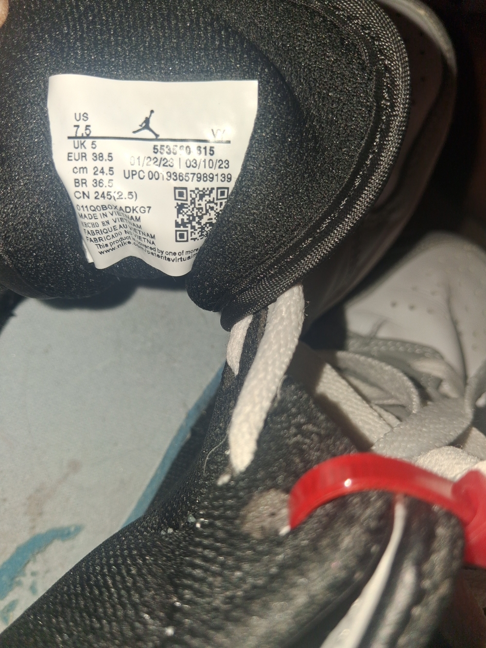 Jordan 1 Mid "Light Smoke Grey" 7.5